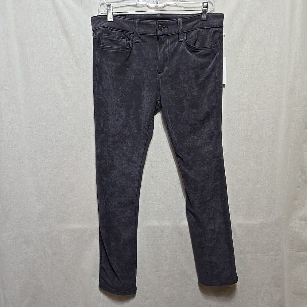 NWT Joe's Jeans The Icon Velvet Midrise Skinny Ankle Jean Pant Anthracite Sz 30